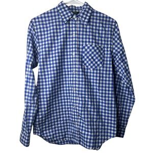 Polo Ralph Lauren Blue Checkered Short Sleeve Button-Down Shirt Size Small‎